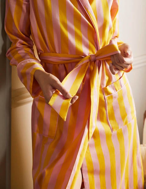 Janie Robe - Milkshake and Wasp Stripe Janie Robe - Milkshake and Wasp Stripe