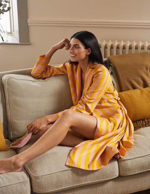 Janie Robe - Milkshake and Wasp Stripe Janie Robe - Milkshake and Wasp Stripe