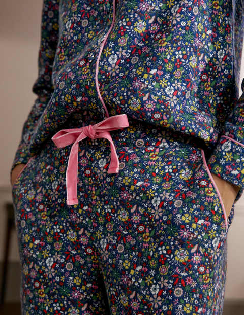 Vanessa Cosy Pyjamas - Galaxy Blue, Prairie Floral Vanessa Cosy Pyjamas - Galaxy Blue, Prairie Floral