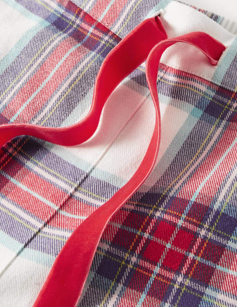 Vanessa Cosy Pyjamas - Ivory and Rockabilly Red Check Vanessa Cosy Pyjamas - Ivory and Rockabilly Red Check