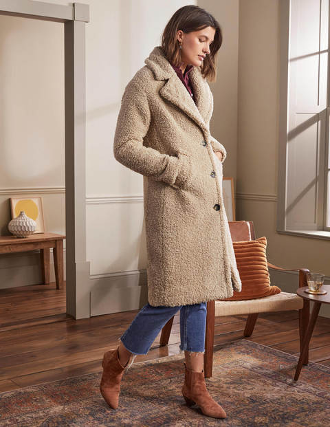 Canterbury Strukturierter Mantel - Hellbeige Canterbury Strukturierter Mantel - Hellbeige