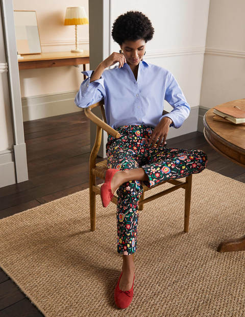 Danby Pull On Pants - Black, Rainbow Floral Large Danby Pull On Pants - Black, Rainbow Floral Large