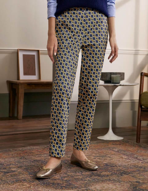 Danby Pull On Pants - Navy, Chain Geo Danby Pull On Pants - Navy, Chain Geo