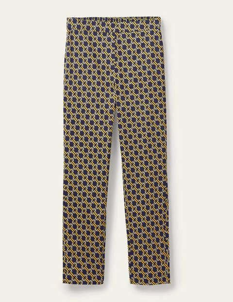 Danby Pull On Pants - Navy, Chain Geo Danby Pull On Pants - Navy, Chain Geo