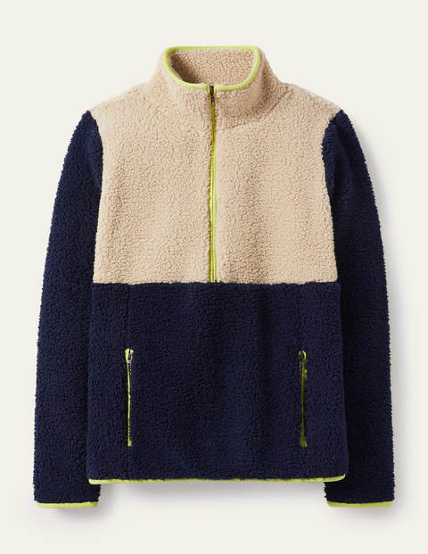 Greta Fleece - Navy / Ecru Greta Fleece - Navy / Ecru