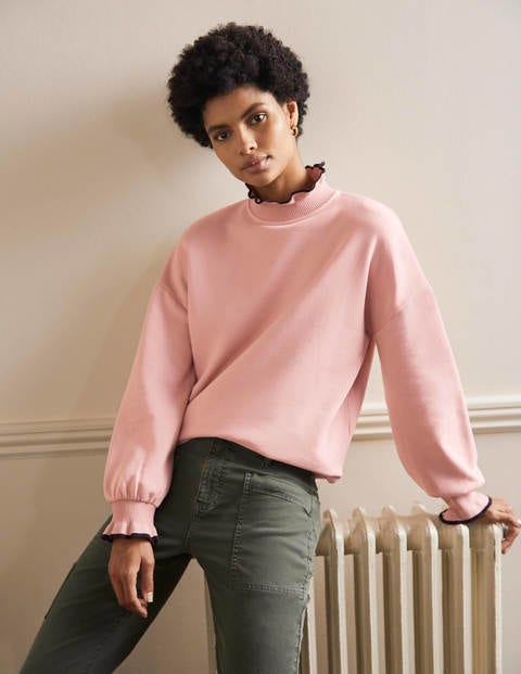 Sweatshirt mit Rüschendetail - Milchshake Sweatshirt mit Rüschendetail - Milchshake