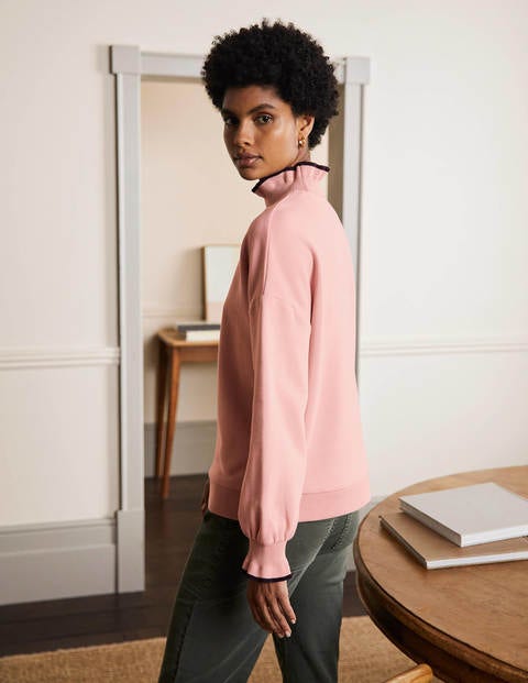Sweatshirt mit Rüschendetail - Milchshake Sweatshirt mit Rüschendetail - Milchshake