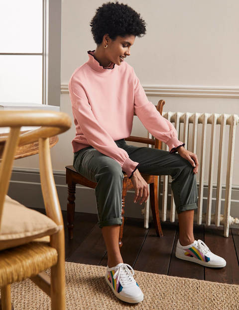 Sweatshirt mit Rüschendetail - Milchshake Sweatshirt mit Rüschendetail - Milchshake