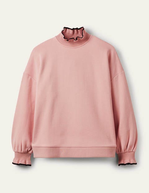 Sweatshirt mit Rüschendetail - Milchshake Sweatshirt mit Rüschendetail - Milchshake