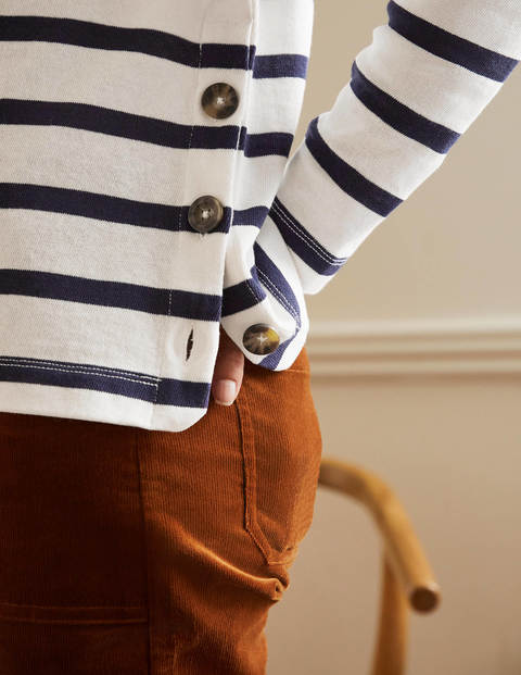 Sophie Langärmliges Bretonshirt - Naturweiß/Navy Sophie Langärmliges Bretonshirt - Naturweiß/Navy