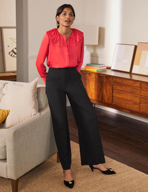 Pleated Collar Boxy Top - Poppadew Pleated Collar Boxy Top - Poppadew