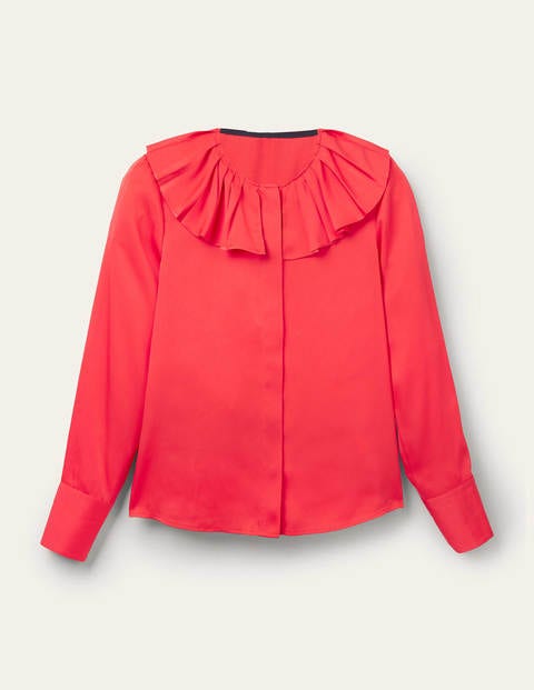 Pleated Collar Boxy Top - Poppadew Pleated Collar Boxy Top - Poppadew
