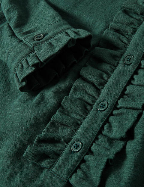 Top en jersey à devant volanté - Midnight Garden Top en jersey à devant volanté - Midnight Garden