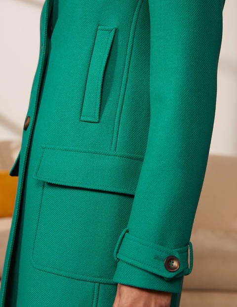 Durham Mantel aus Wollmischgewebe - Wiesengrün