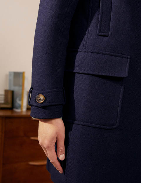 Durham Wool Blend Coat - Navy Durham Wool Blend Coat - Navy