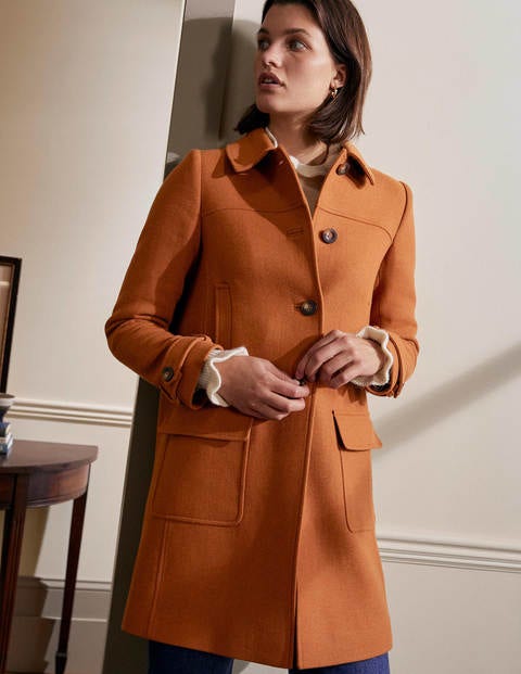 Durham Wool Blend Coat - Ochre Durham Wool Blend Coat - Ochre