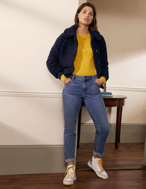Teddy Bomber Jacket - Navy Teddy Bomber Jacket - Navy