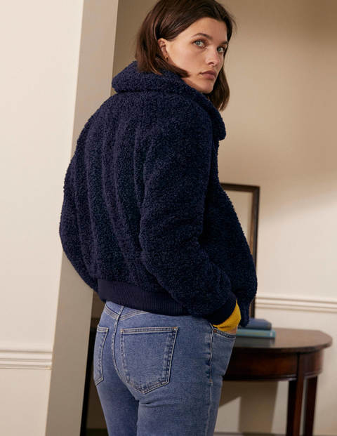 Teddy Bomber Jacket - Navy Teddy Bomber Jacket - Navy
