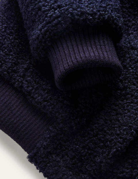Teddy Bomber Jacket - Navy Teddy Bomber Jacket - Navy