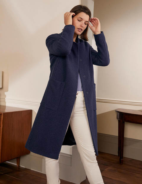 Chiltern Wool Blend Coat - Navy Chiltern Wool Blend Coat - Navy