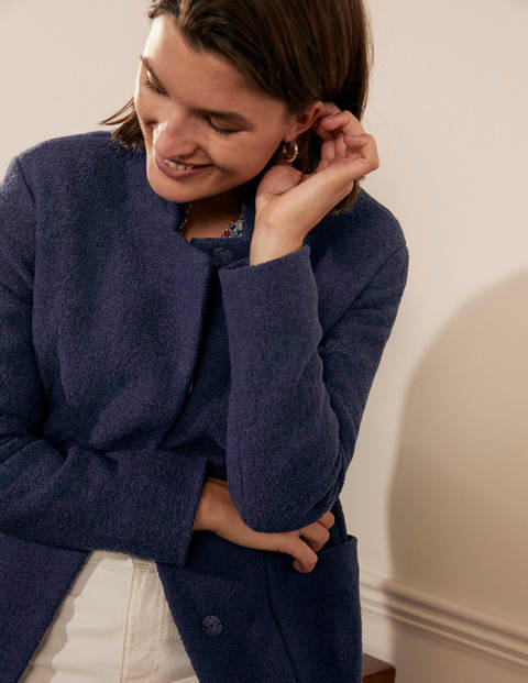 Chiltern Wool Blend Coat - Navy Chiltern Wool Blend Coat - Navy