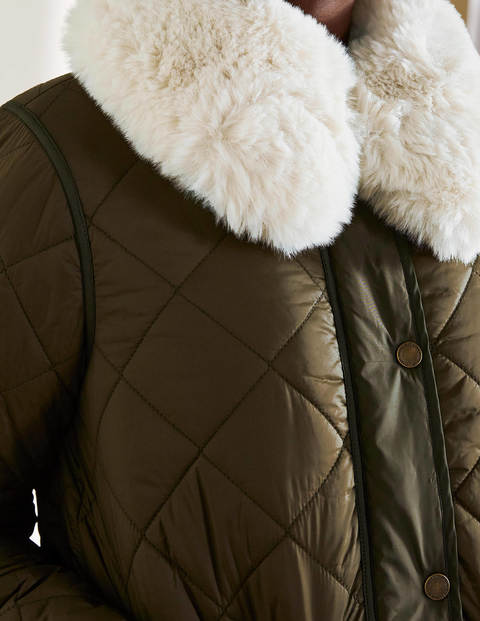 Hollie Quilted Jacket - Khaki Hollie Quilted Jacket - Khaki