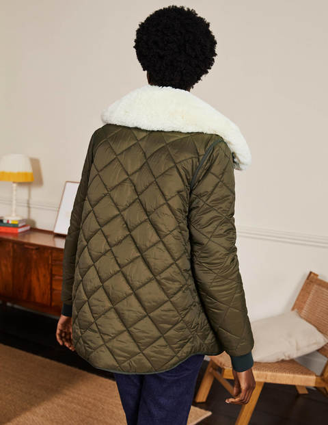 Hollie Quilted Jacket - Khaki Hollie Quilted Jacket - Khaki