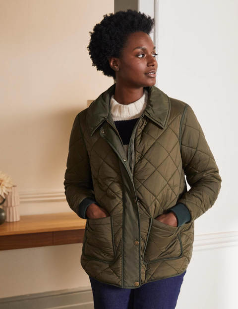 Hollie Quilted Jacket - Khaki Hollie Quilted Jacket - Khaki
