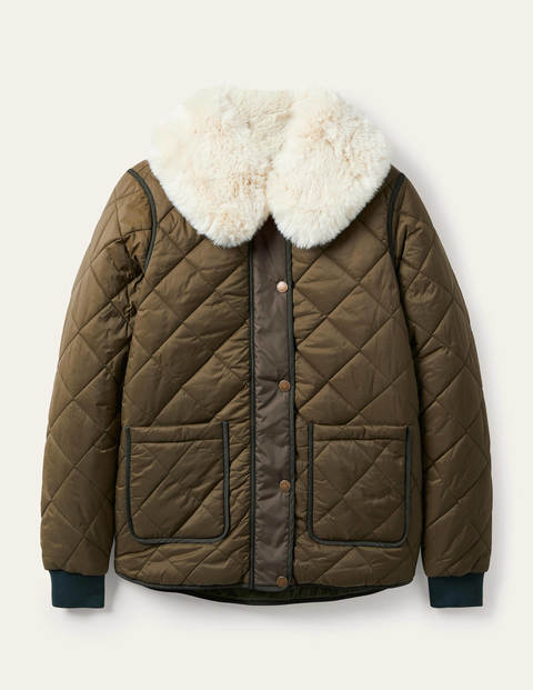Hollie Quilted Jacket - Khaki Hollie Quilted Jacket - Khaki