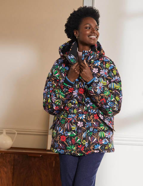 Brecon Puffer Coat - Black, Wild Dandelion Brecon Puffer Coat - Black, Wild Dandelion