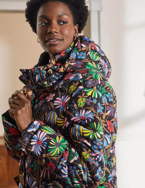 Brecon Puffer Coat - Black, Wild Dandelion Brecon Puffer Coat - Black, Wild Dandelion