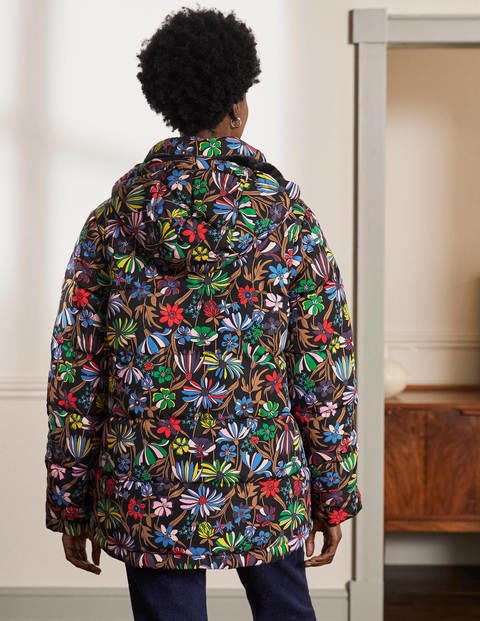 Brecon Puffer Coat - Black, Wild Dandelion Brecon Puffer Coat - Black, Wild Dandelion