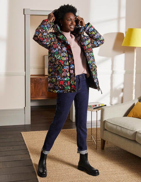 Brecon Puffer Coat - Black, Wild Dandelion Brecon Puffer Coat - Black, Wild Dandelion