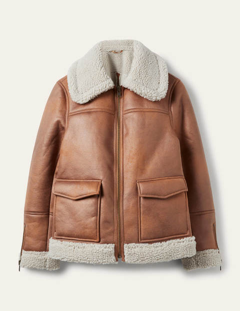 Dunmore Lammfelljacke - Karamellbraun Dunmore Lammfelljacke - Karamellbraun