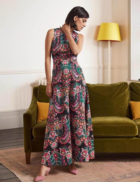 Back Detail Maxi Dress - Black, Daisy Paisley Back Detail Maxi Dress - Black, Daisy Paisley