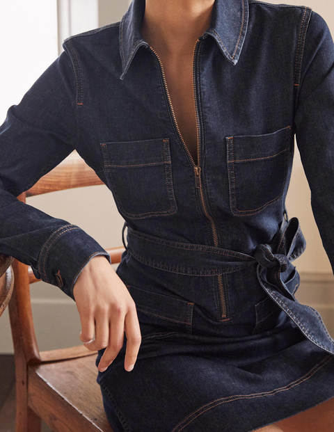Robe zippée sur l'avant - Vintage moyen Robe zippée sur l'avant - Vintage moyen