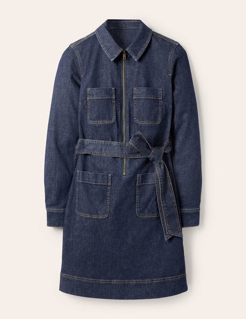 Robe zippée sur l'avant - Vintage moyen Robe zippée sur l'avant - Vintage moyen