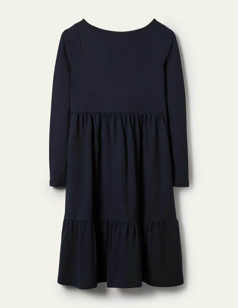 Tiered Ponte Dress - Navy Tiered Ponte Dress - Navy