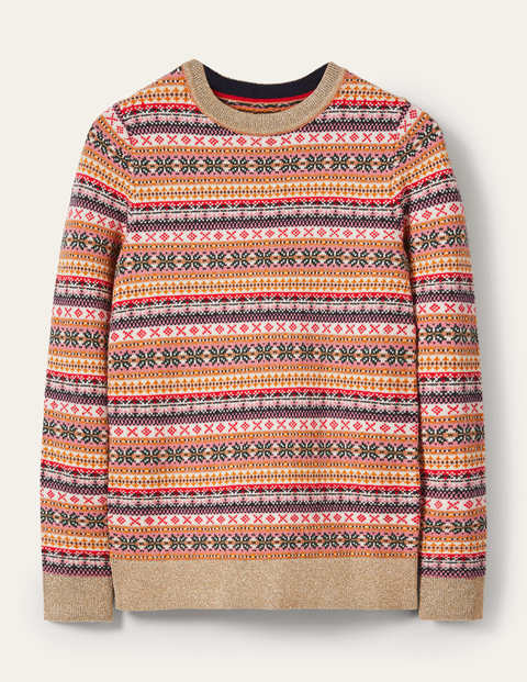 Louise Fair Isle Jumper - Metallic, Multi Fair Isle Louise Fair Isle Jumper - Metallic, Multi Fair Isle