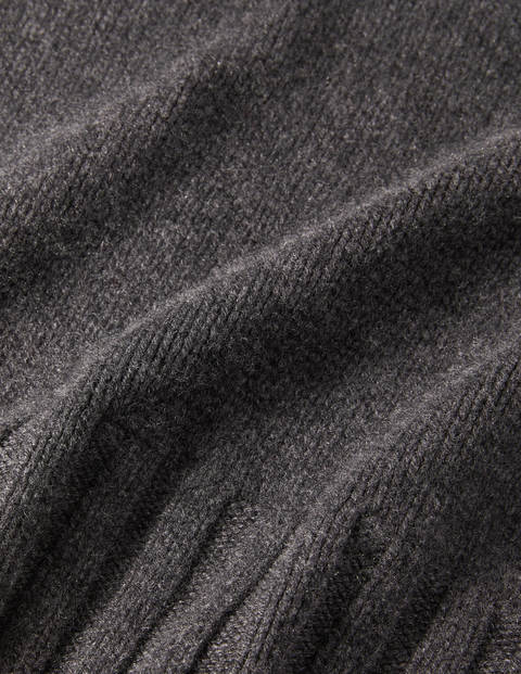 Diana Chunky Cashmere Jumper - Charcoal Melange Diana Chunky Cashmere Jumper - Charcoal Melange