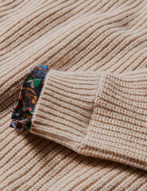 Relaxed Woven Mix Sweater - Chinchilla Melange Relaxed Woven Mix Sweater - Chinchilla Melange