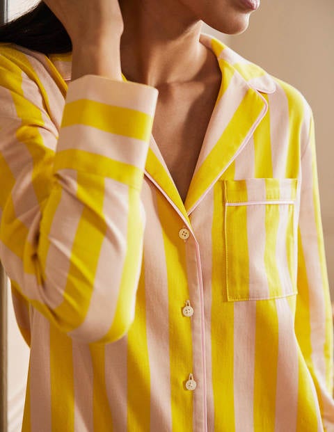 Janie Night Shirt - Milkshake and Wasp Stripe Janie Night Shirt - Milkshake and Wasp Stripe