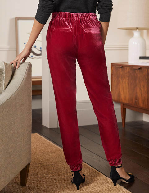 Cuffed Velvet Pants - Pom Pom Cuffed Velvet Pants - Pom Pom