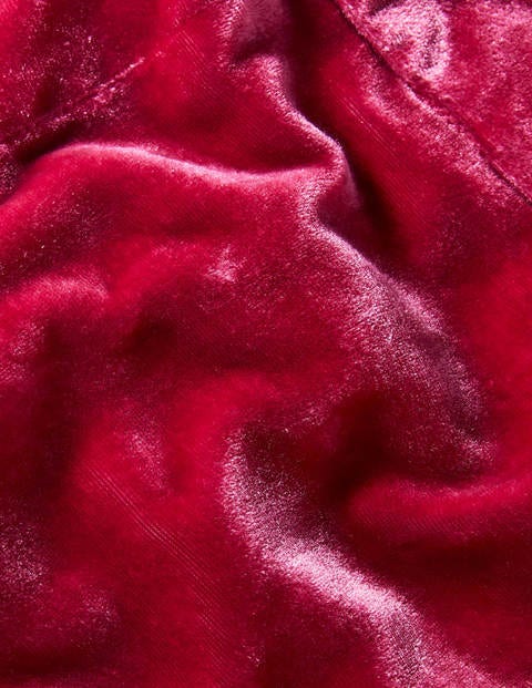 Cuffed Velvet Pants - Pom Pom Cuffed Velvet Pants - Pom Pom