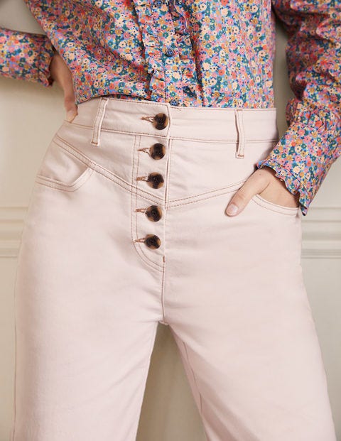 Tapered Chino Trousers - Oat Milk Tapered Chino Trousers - Oat Milk