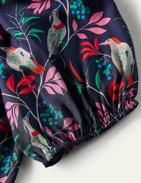 Adriana Puff Sleeve Top - French Navy, Berry Bird Adriana Puff Sleeve Top - French Navy, Berry Bird