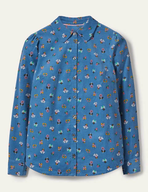 Chemise Henrietta - Ruban bleu, motif Dainty Floral Chemise Henrietta - Ruban bleu, motif Dainty Floral