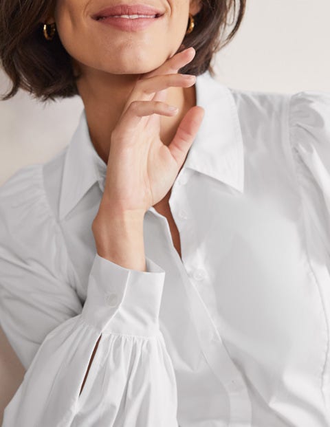 Full Sleeve Fitted Shirt - White Full Sleeve Fitted Shirt - White