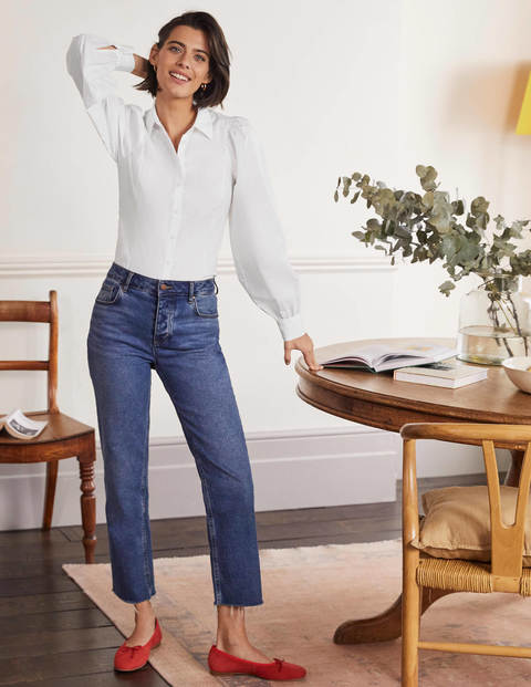 Full Sleeve Fitted Shirt - White Full Sleeve Fitted Shirt - White