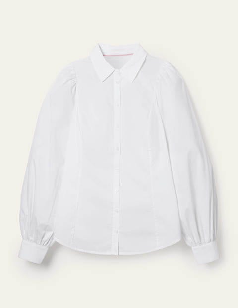 Full Sleeve Fitted Shirt - White Full Sleeve Fitted Shirt - White